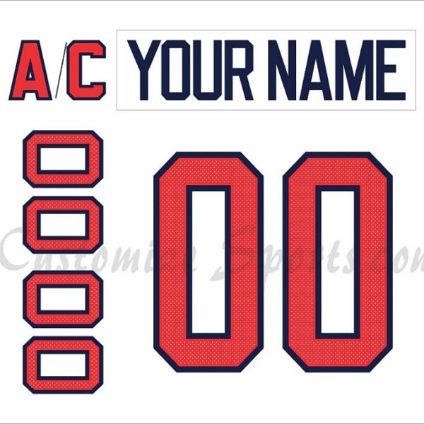 WCH Team USA Customized Number Kit for 2016 White Jersey