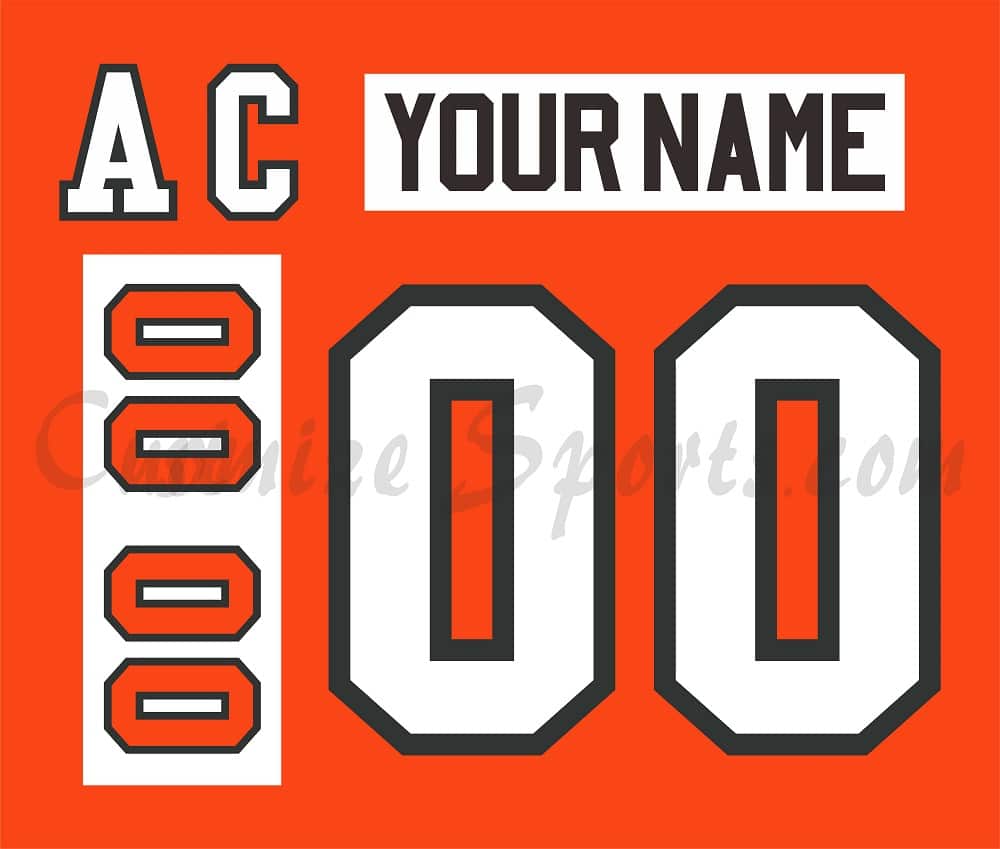 Philadelphia Flyers Customized Number Kit For 2017-2023 Home Jersey