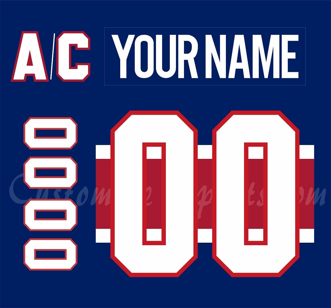 Montreal Canadiens Customized Number Kit For 2021 Reverse Retro Jersey