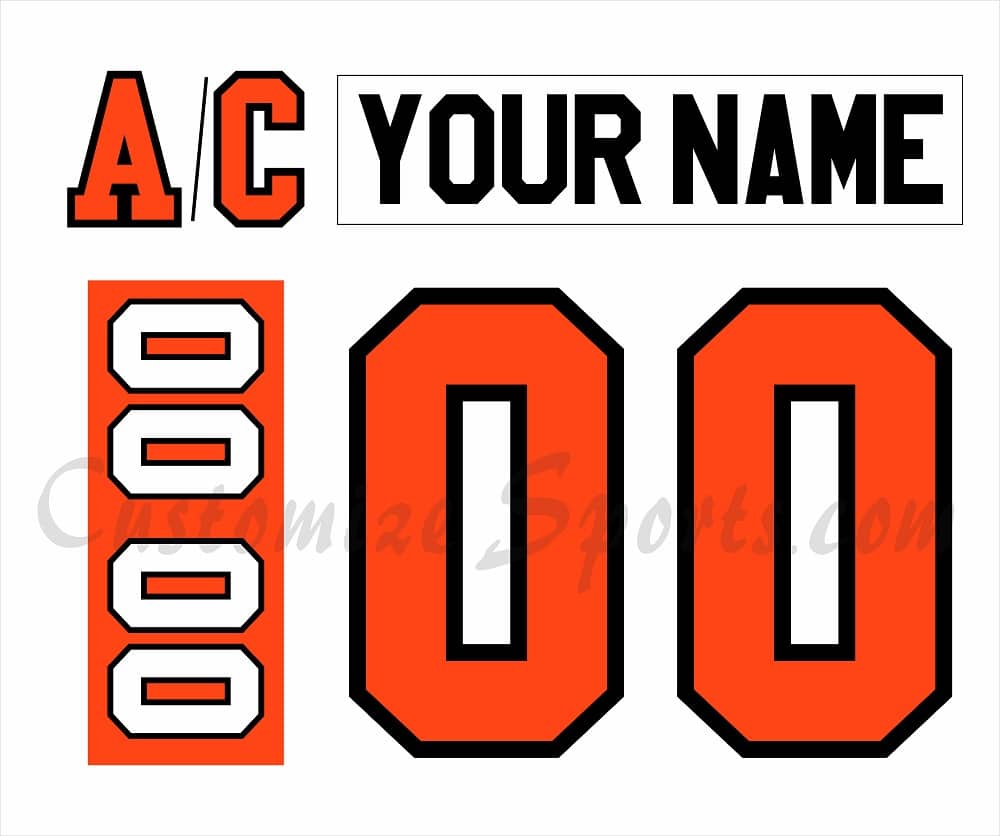 Philadelphia Flyers Customized Number Kit For 2007-2010 Away Jersey