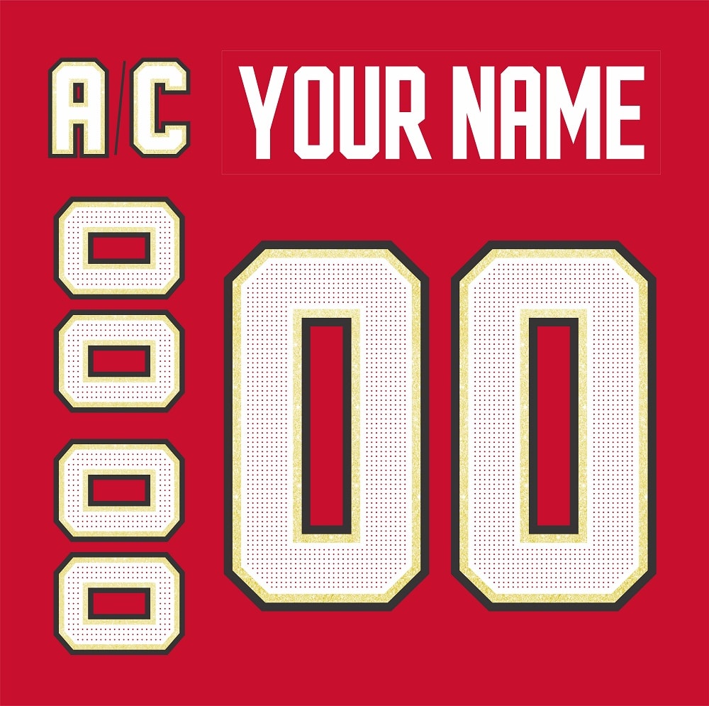 Vegas Golden Knights Customized Number Kit For 2021 Reverse Retro Jersey