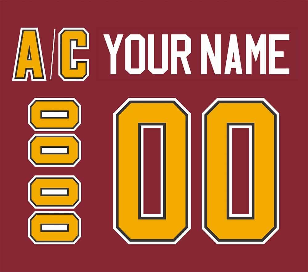 Chicago Wolves Customized Number Kit For 2001-Present Red Jersey