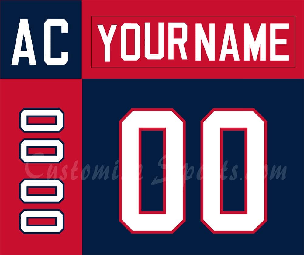 IIHF Team USA Customized Number Kit for 2002 Away Olympic Hockey Jersey