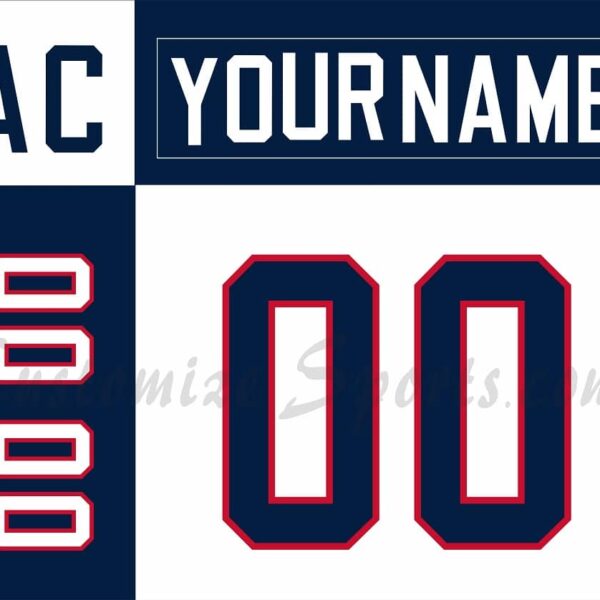 IIHF Team USA Customized Number Kit for 2002 Home Olympic Hockey Jersey
