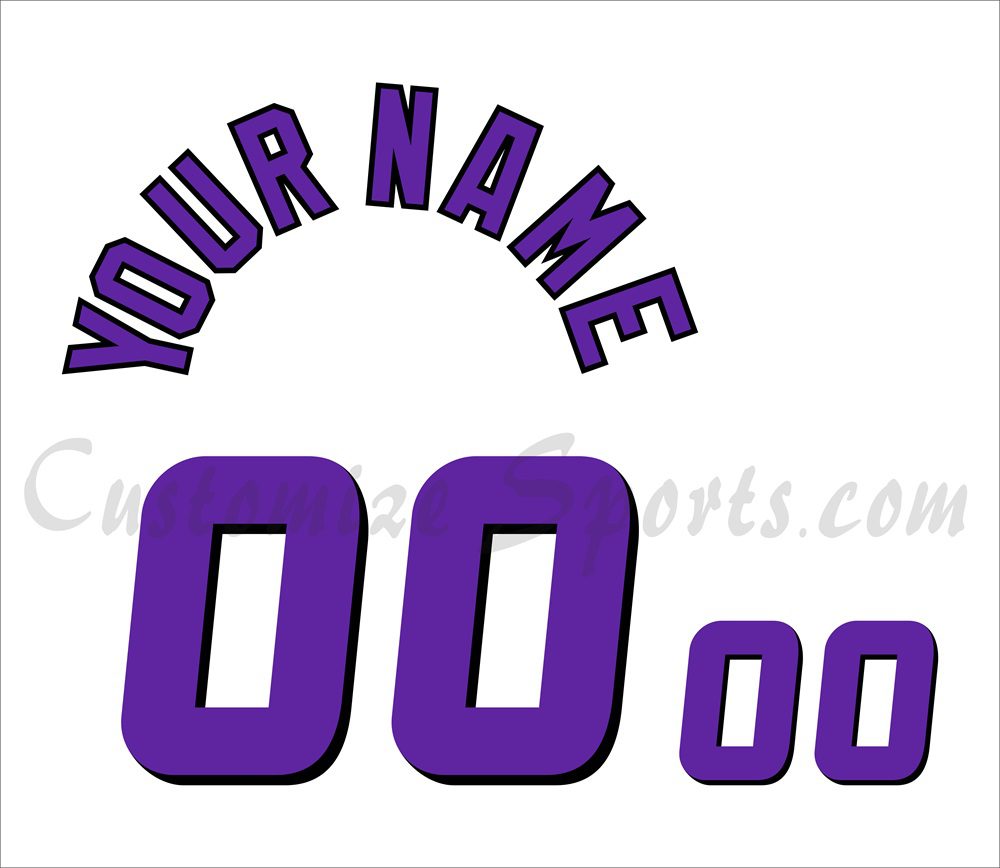 Phoenix Suns Customized Number Kit for 1992-2000 Home Jersey