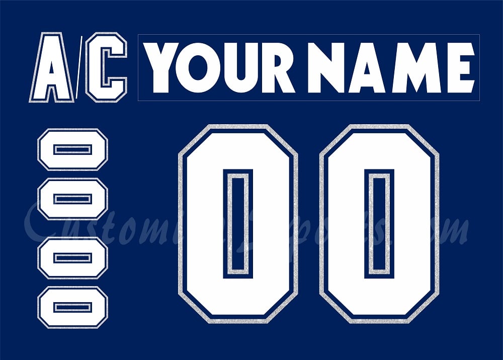 Toronto Maple Leafs Customized Number Kit For 2000-2007 Away Jersey