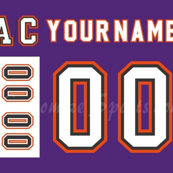 Philadelphia Phantoms Customized Number Kit for 2006-2009 Purple Jersey