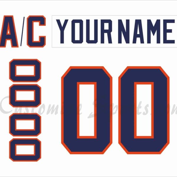 San Diego Gulls Customized Number Kit For 2018 Throwback Jersey