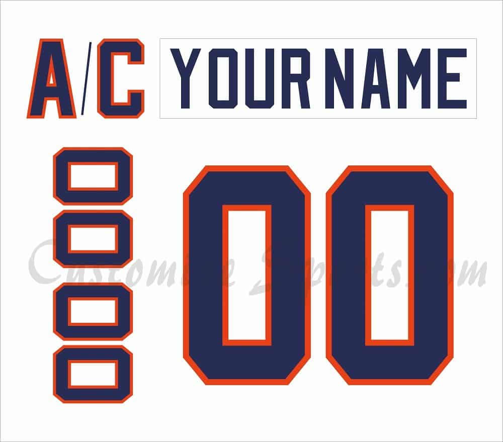 San Diego Gulls Customized Number Kit For 2018 Throwback Jersey