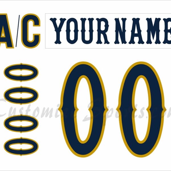 NCAA Notre Dame Customized Number Kit For 50th Anniversary Hockey Jersey