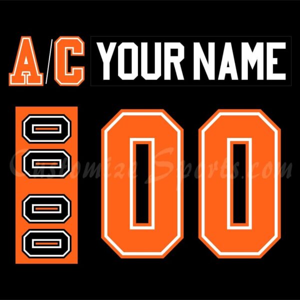 Lehigh Valley Phantoms Customized Number Kit for 2020-Present Black Jersey