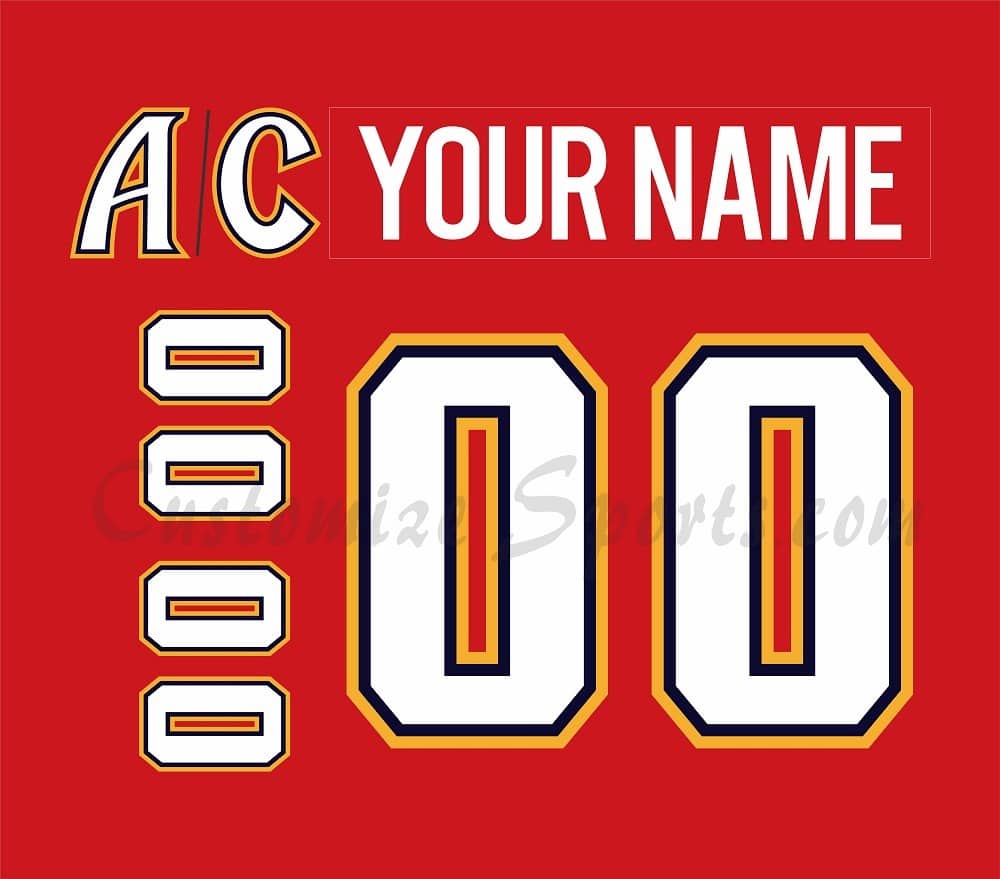 Louisville Panthers Customized Number Kit for 1990-2001 Red Jersey