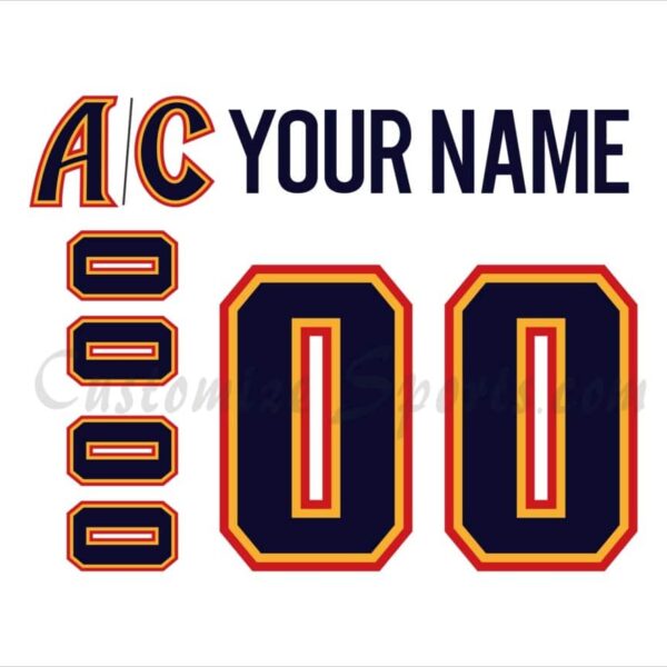 Louisville Panthers Customized Number Kit for 1999-2001 White Jersey (Copy)