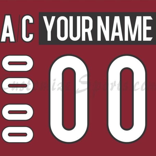 Tucson Roadrunners Customized Number Kit for 2016-2018 Away Jersey