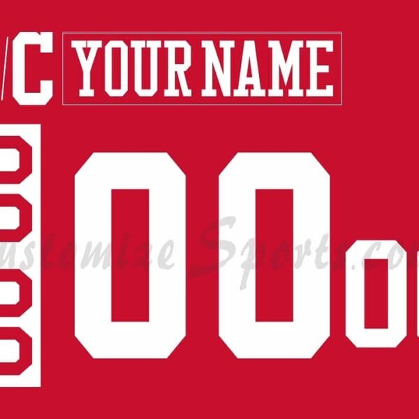 NCAA Boston University Customized Number Kit for 2015-Present 3rd Away Hockey Jersey