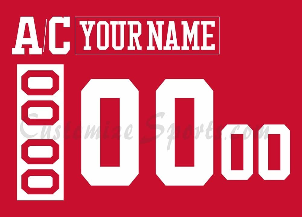 NCAA Boston University Customized Number Kit for 2015-Present 3rd Away Hockey Jersey