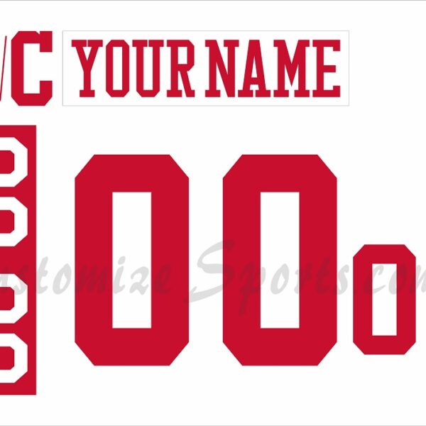 NCAA Boston University Customized Number Kit for 2015-Present 3rd Home Hockey Jersey