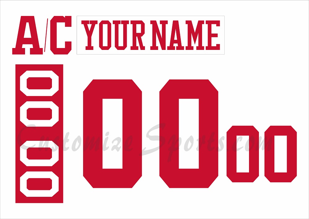 NCAA Boston University Customized Number Kit for 2015-Present 3rd Home Hockey Jersey