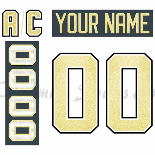 Henderson Silver Knights Customized Number Kit for 2020-2021 White Jersey