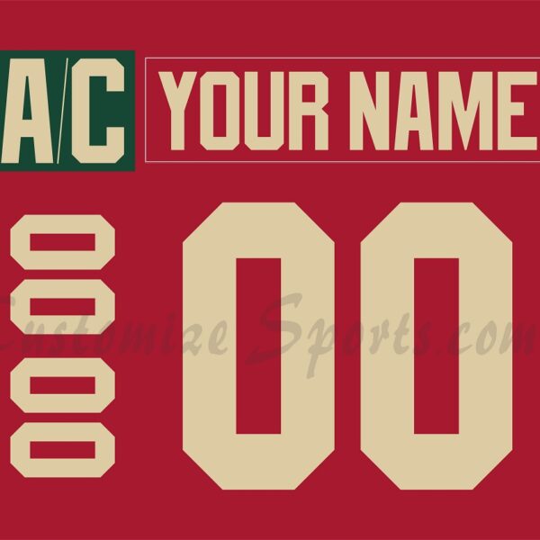 Iowa Wild Customized Number Kit for 2015-2019 3rd Jersey