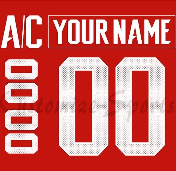 WCH Team Canada Customized Number Kit for 2016 Red Jersey