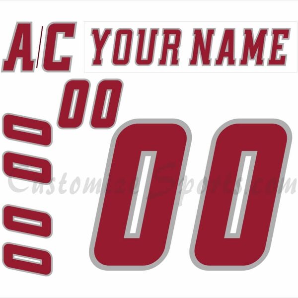 NCAA U of Massachusetts Amherst Customized Number Kit for 2018-2025 White Hockey Jersey