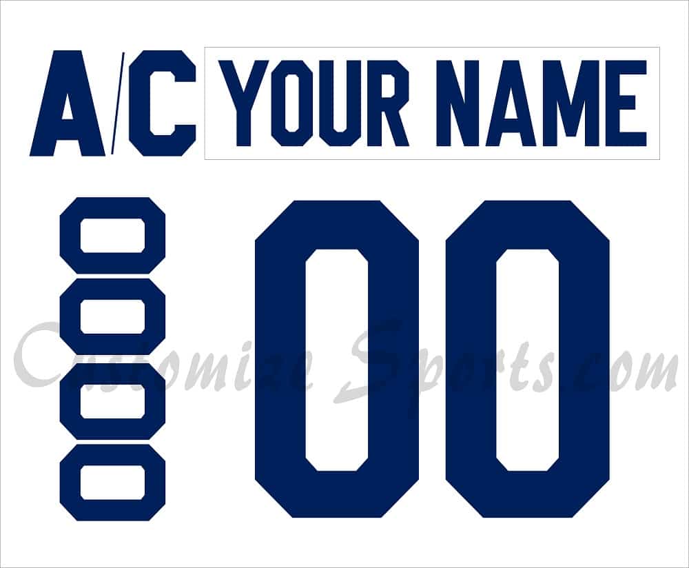 Toronto Maple Leafs Customized Number Kit For 2016-2017 White Jersey