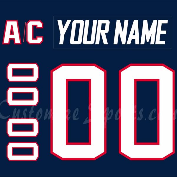 Hartford Wolfpack Customized Number Kit For 2016-2018 Navy Jersey