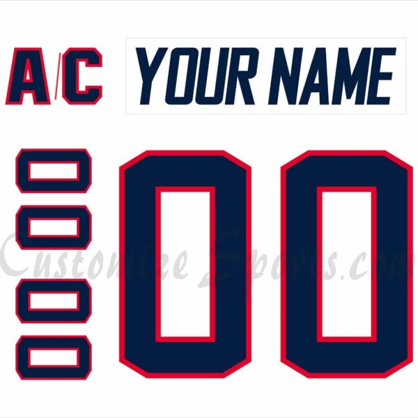 Hartford Wolfpack Customized Number Kit For 2016-2018 White Jersey