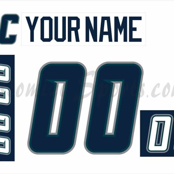 Pensacola Ice Pilots Customized Number Kit for 2002-2003 White Jersey