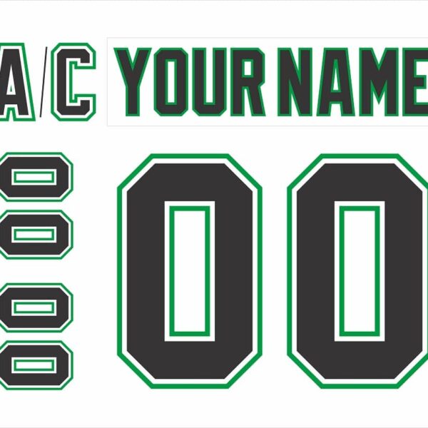 NCAA North Dakota Customized Number Kit for 2010 White Hockey Jersey