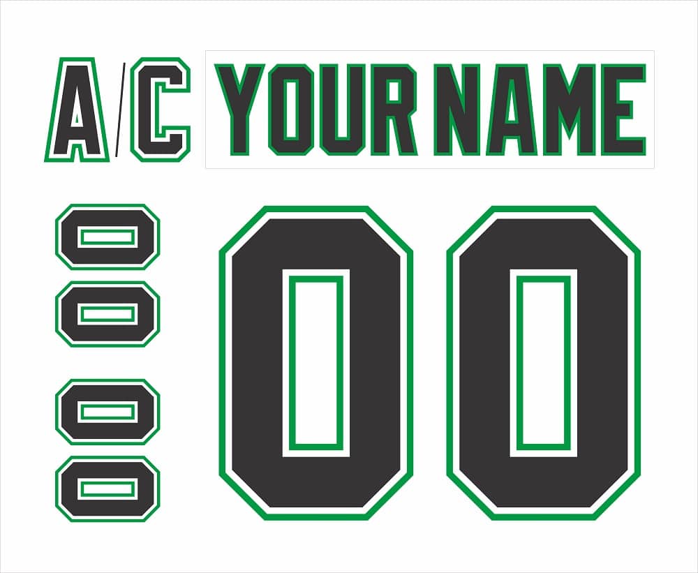 NCAA North Dakota Customized Number Kit for 2010 White Hockey Jersey