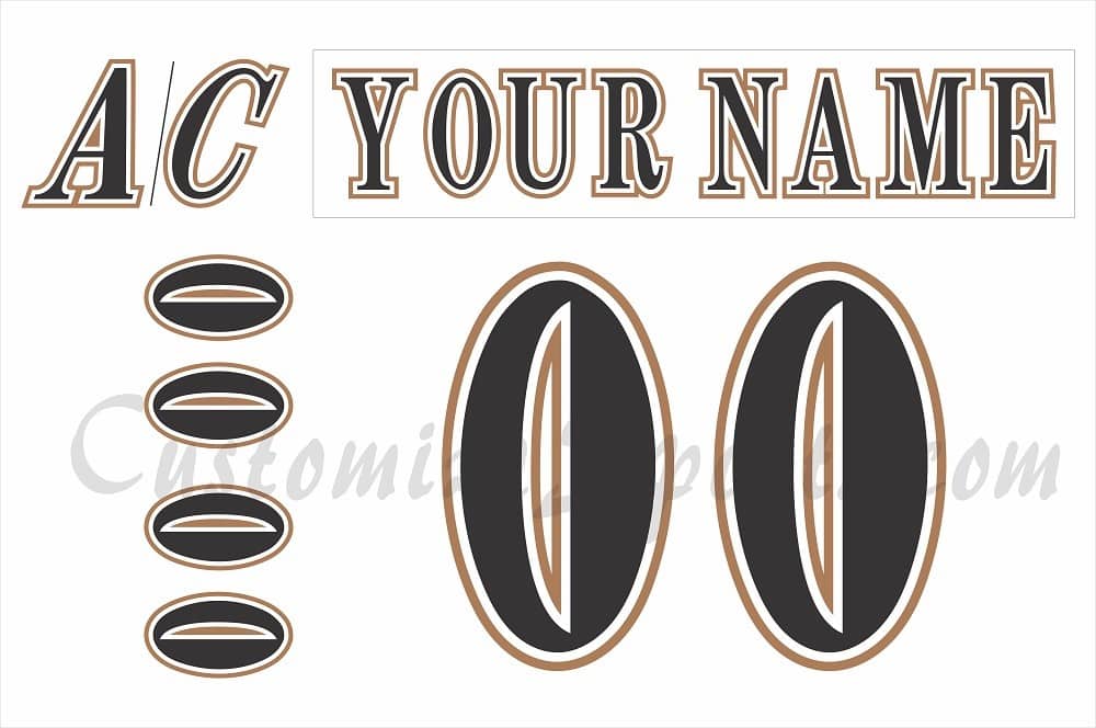 Washington Capitals Customized Number Kit For 1995-1997 Home Jersey