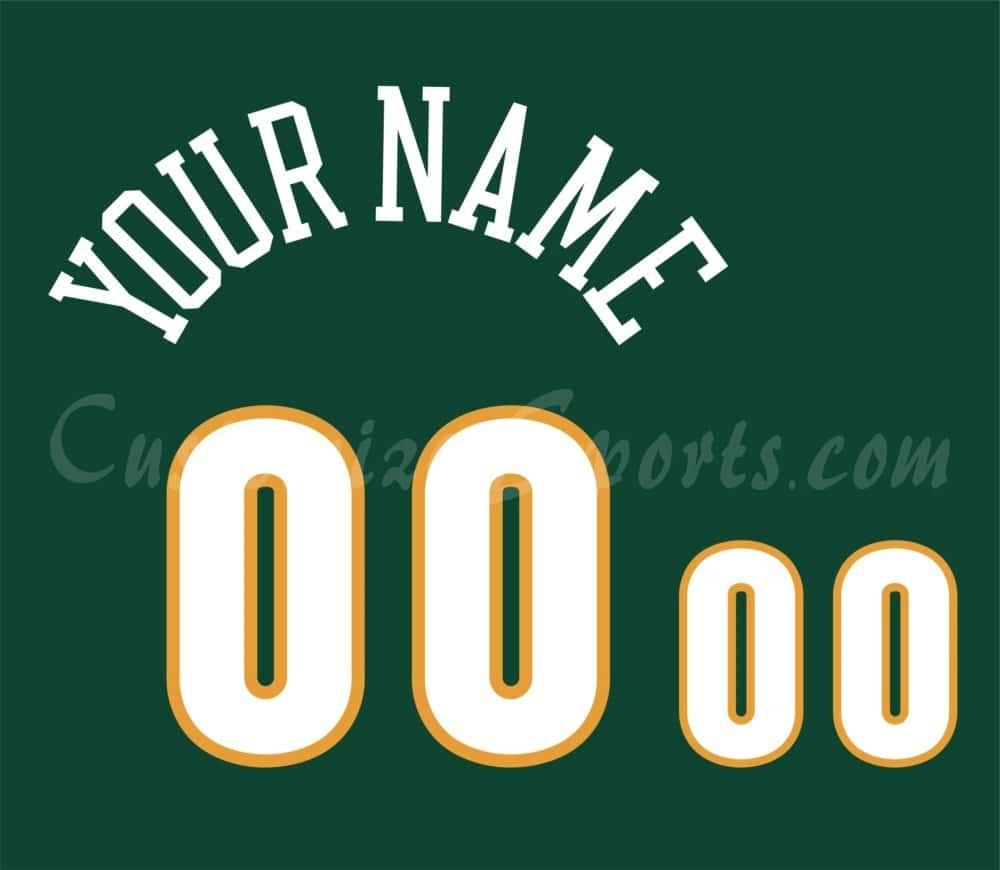 Seattle Supersonics Customized Number Kit for 2002-2008 Green Jersey