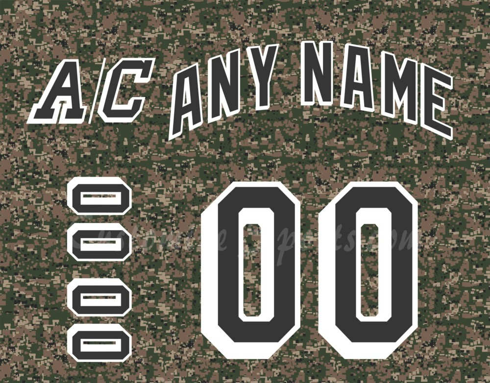 New York Rangers Customized Number Kit For 2015 Military Jersey