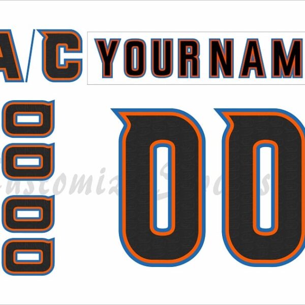 San Diego Gulls Customized Number Kit For 2018-Present Home Jersey