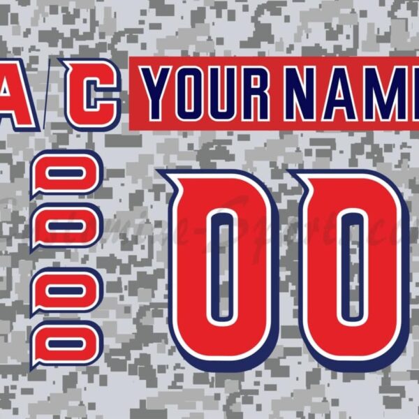 San Diego Gulls Customized Number Kit For 2019 Military Jersey