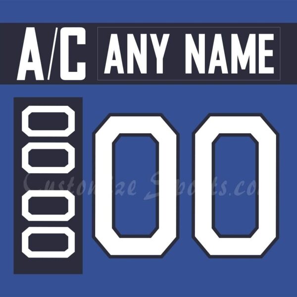 IIHF Team Finland Customized Number Kit for 2014 Blue Olympic Hockey Jersey