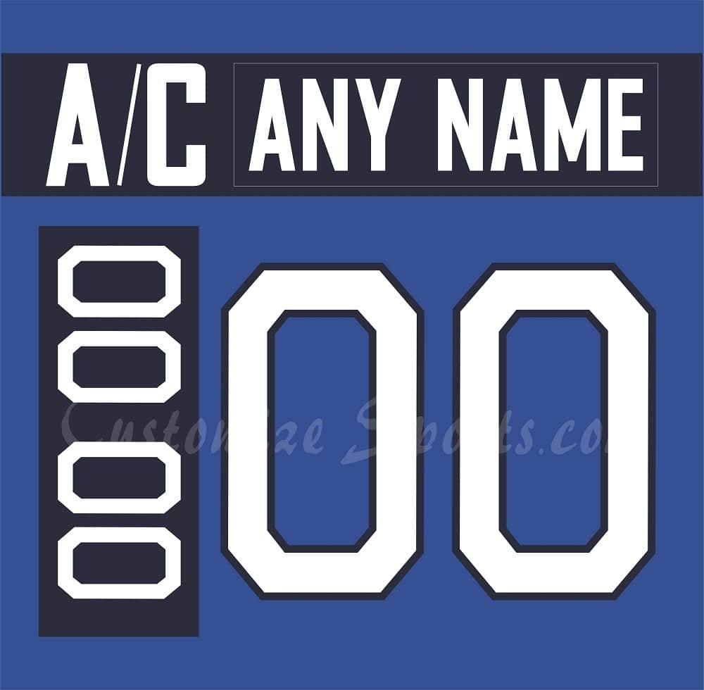 IIHF Team Finland Customized Number Kit for 2014 Blue Olympic Hockey Jersey