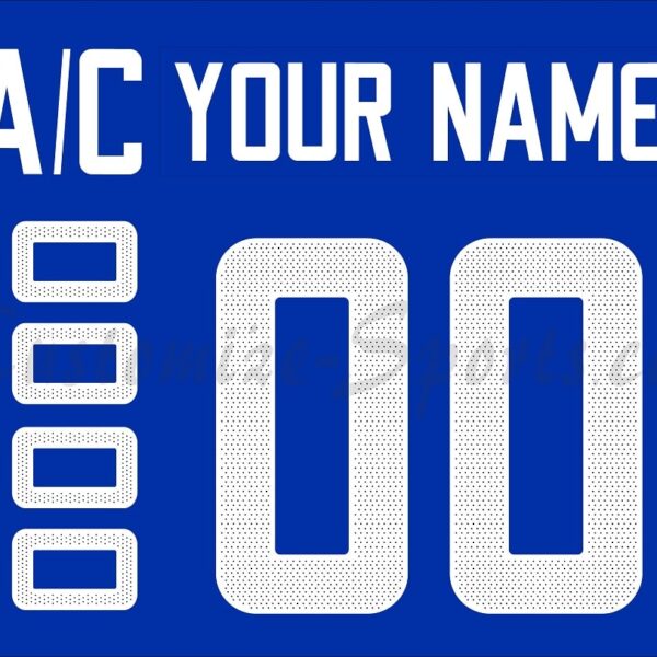 WCH Team Finland Customized Number Kit for 2016 Blue Jersey