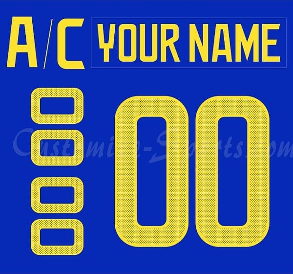 WCH Team Sweden Customized Number Kit for 2016 Blue Jersey