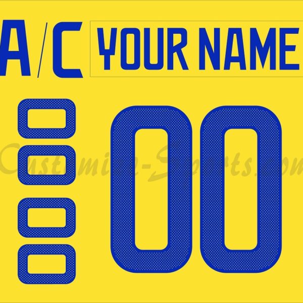 WCH Team Sweden Customized Number Kit for 2016 Yellow Jersey