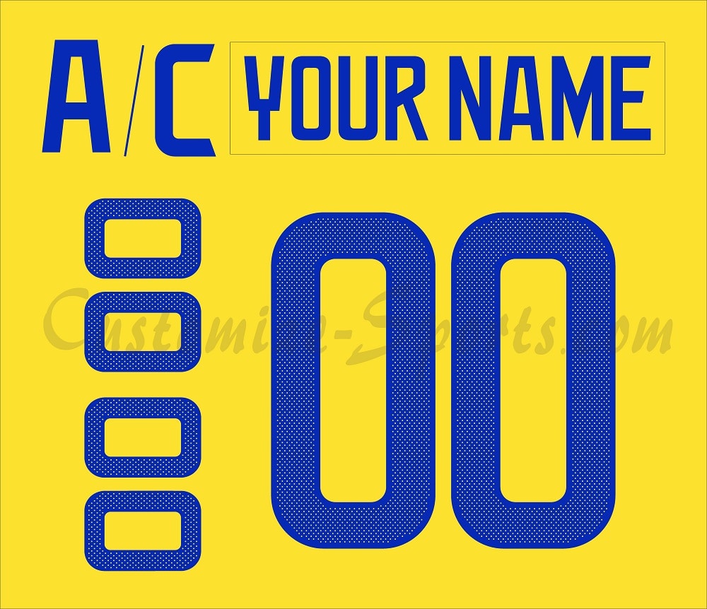WCH Team Sweden Customized Number Kit for 2016 Yellow Jersey