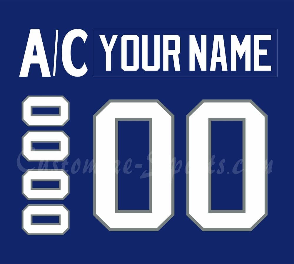 Sudbury Wolves Customized Number Kit for 2017-2021 Home Jersey