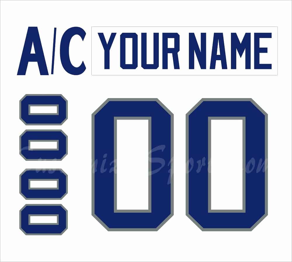 Sudbury Wolves Customized Number Kit for 2017-2021 Away Jersey