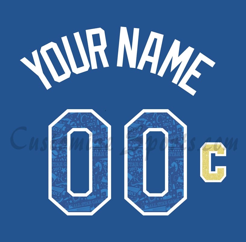 Baseball All Star Customized Number Kit for 2012 National League Jersey