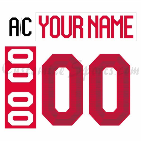 IIHF Team Canada Customized Number Kit for 2022 White Winter Olympic Hockey Jersey