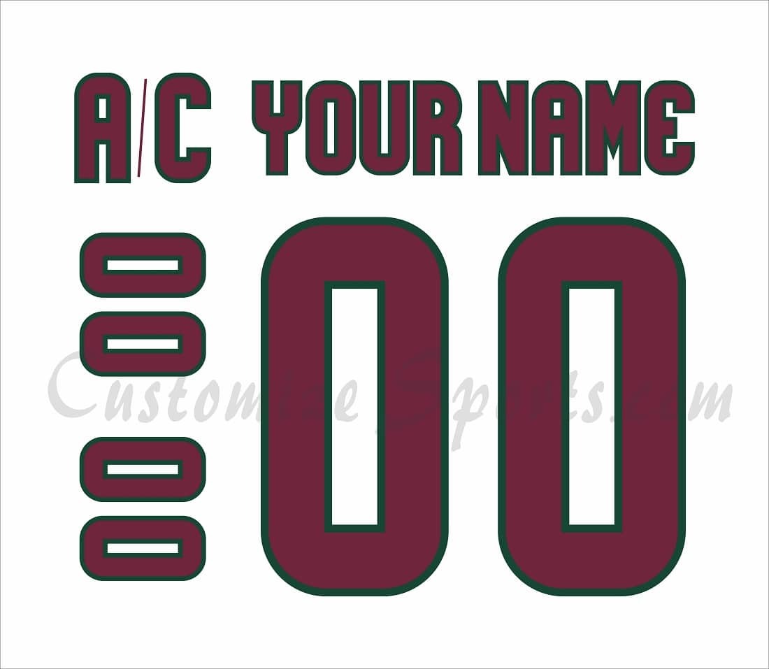 Arizona Coyotes Customized Number Kit For 2021-Present Away Jersey