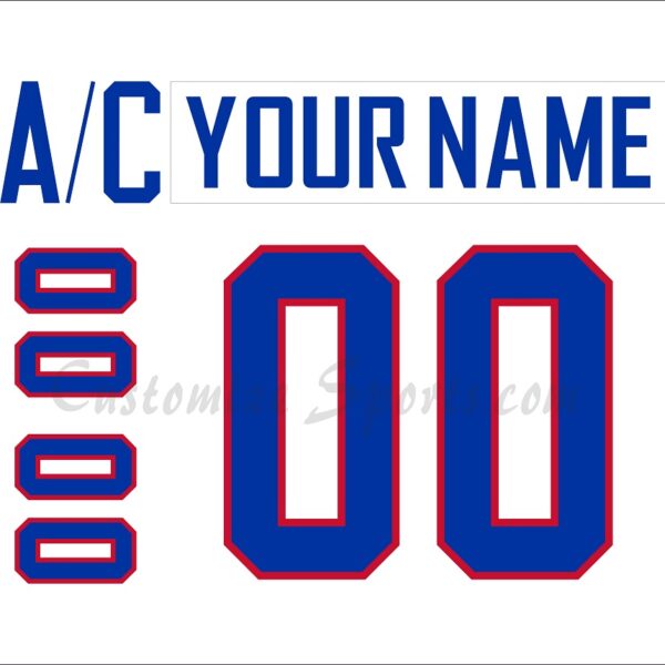 IIHF Team USA Customized Number Kit for 2010 3rd Olympic Hockey Jersey