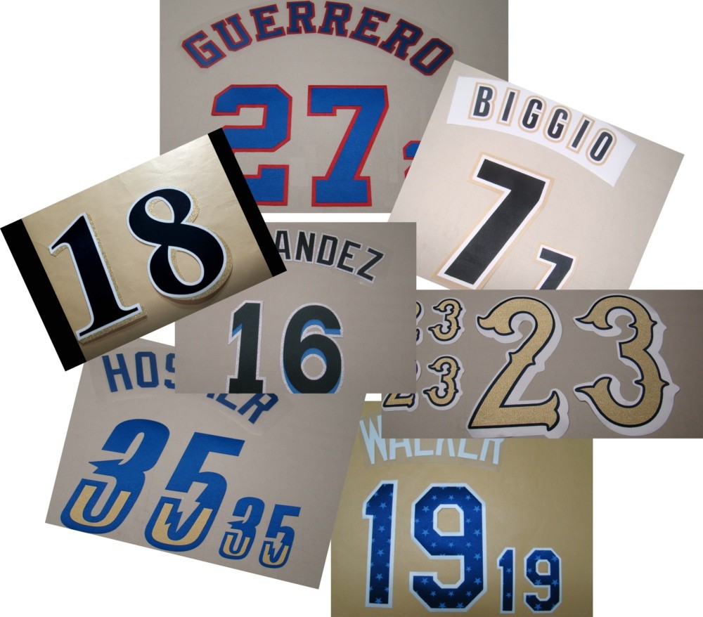 Personal Customized Number Kit for Baseball Jersey